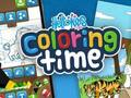 Juego Hola niños Tiempo para colorear  en línea