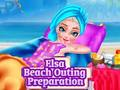 Juego Preparación para la excursión a la playa de Elsa  en línea