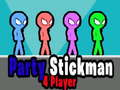 Juego Fiesta Stickman 4 jugadores  en línea