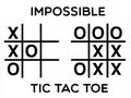 Juego Tres en raya imposible  en línea