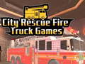 Juego Juegos de camiones de bomberos de rescate de la ciudad  en línea
