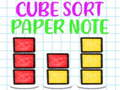 Juego Nota de papel de clasificación de cubo  en línea