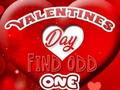 Juego Día de san valentín encontrar impar  en línea