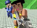 Juego Guerra de disparos de GunGame: gángster en bloques  en línea