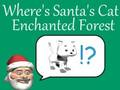 Juego ¿Dónde está el gato de Papá Noel en el bosque encantado?  en línea