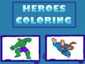Juego Héroes para colorear  en línea