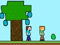 Juego Steveman y Alexwoman: Huevo de Pascua  en línea