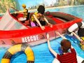 Juego Barco de emergencia de rescate en la playa  en línea