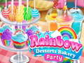 Juego Fiesta de panadería de postres arcoíris  en línea