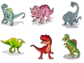 Juego Tarjetas de dinosaurios  en línea