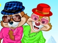 Juego Vestir a Chip y Dale  en línea