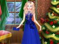 Juego Elsa Frozen Navidad Vestir  en línea
