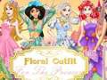 Juego Traje floral para la princesa  en línea