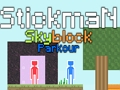 Juego Parkour stickman skyblock  en línea