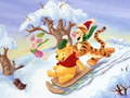 Juego Rompecabezas navideño de Winnie the Pooh 2  en línea