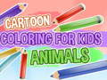 Juego Dibujos animados para colorear para niños animales  en línea