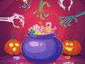 Juego Lindos monstruos de halloween  en línea