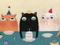 Juego Diapositiva de gatos divertidos  en línea