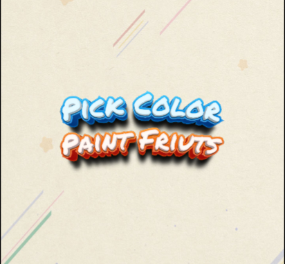 Juego Pick Color Pintura Frutas  en línea