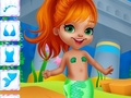 Juego Viste a la muñeca de papel de sirena  en línea