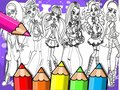 Juego Libro para colorear Monster High  en línea