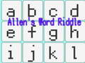 Juego El acertijo de la palabra de Allen  en línea