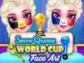Juego Arte de la cara de la copa del mundo de la reina de las nieves  en línea