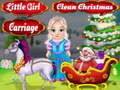 Juego Niña limpia carruaje navideño  en línea
