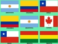 Juego Entrenamiento de la memoria Banderas americanas  en línea
