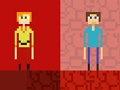 Juego Stickman Steve contra Alex Nether  en línea