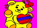 Juego Fácil para colorear San Valentín  en línea