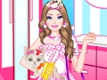 Juego Barbie con gatito  en línea