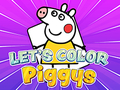 Juego Vamos a colorear cerditos  en línea