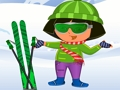 Juego Viste a Dora esquiando  en línea