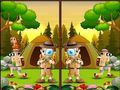 Juego Encuentra las 5 diferencias para acampar  en línea