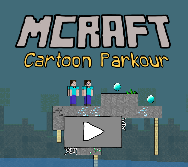 Juego Parkour de dibujos animados  en línea