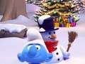 Juego Bolas de nieve pitufas  en línea