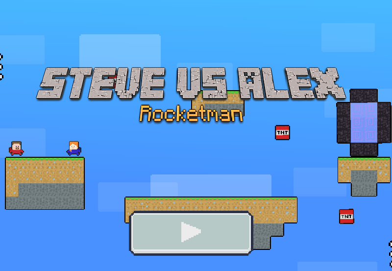 Juego Steve contra Alex Rocketman  en línea