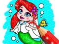 Juego Libro para colorear: Sirena  en línea