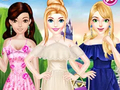Juego Vestido de moda con hombros descubiertos  en línea