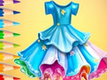 Juego Libro para colorear: Vestido  en línea