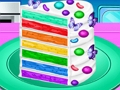 Juego Hacer un pastel de confeti arcoíris  en línea