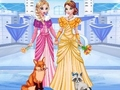 Juego El disfraz helado de Elsa y Anna  en línea