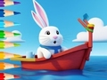 Juego Libro para colorear: Conejo navegante  en línea