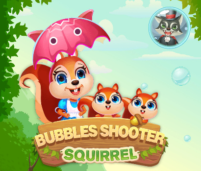 Juego Ardilla tira burbujas  en línea