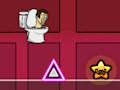 Juego Skibidi Inodoro Geometry Rash  en línea