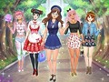 Juego Vestir anime de secundaria  en línea