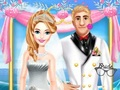 Juego Foto de boda de pareja encantadora  en línea