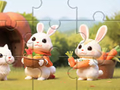 Juego Rompecabezas: Conejos Con Zanahorias  en línea