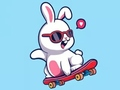 Juego Libro para colorear: patineta de conejo  en línea